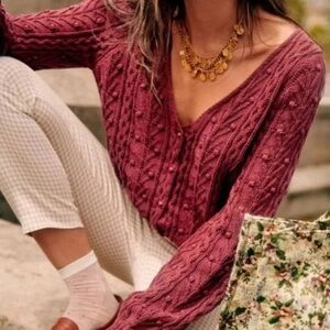 Sézane NWOT Beryl Cardigan in rosebud XXS sold out